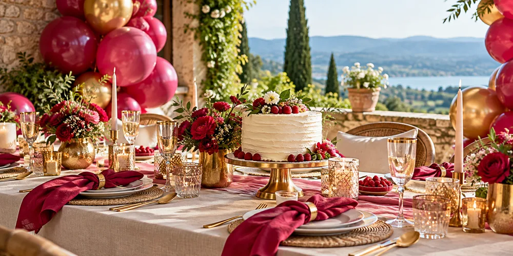 Table d’anniversaire adulte