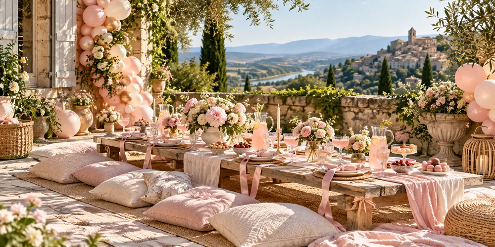 Table festive pour un EVJF